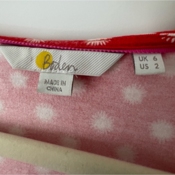 Boden Red Pop Star Scarlett Jersey Dress, Size 2 - Picture 5 of 5